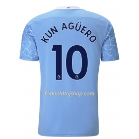 Manchester City Sergio Aguero 10 Hjemmebanetrøje 2020-21 S/S